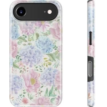 Imagem de Goodon Capa para iPhone XX Air - Carregamento sem fio - Capa rígida de camada dupla e capa de silicone - Capa protetora para celular com lindos designs de flores silvestres para mulheres - Sonho