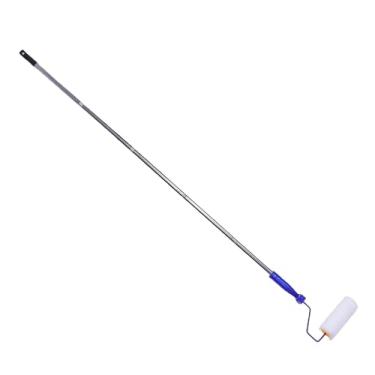 Imagem de FTVOGUE Conjunto Extensor de Pincel de Pintura, Braçadeira Universal Giratória de 180 Graus Com 6 Pólos Rolo de 4 Polegadas 2 Escovas Raspador Bastão de Agitação, para Cantos de Teto