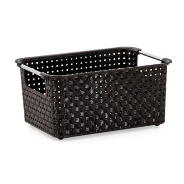 Imagem de Cesto Organizador Em Rattan Marron 01