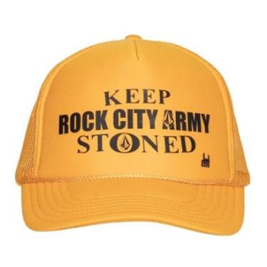 Imagem de Boné Rock City X Volcom Keep Stoned Amarelo-Unissex