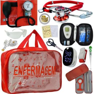 Imagem de Kit Enfermagem Transparente Estagio Academico Completo - Love Saude, V