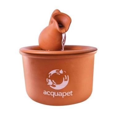 Imagem de Fonte Bebedouro Acquapet De Cerâmica Com Jarro Para Gatos 2L
