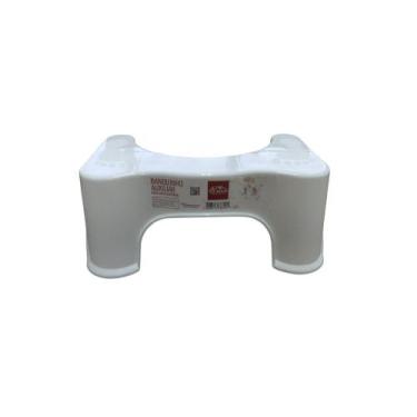 Imagem de Banquinho Auxiliar para Vaso Sanitário Branco - TOP RIO