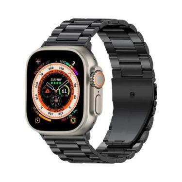 Imagem de Pulseira De Aço Inoxidável Para Apple Watch De 49mm 45mm 44mm 41mm 40m