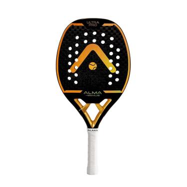 Imagem de Raquete Beach Tennis 12K Ultrapro Preta Dourado Alma Genius-Unissex