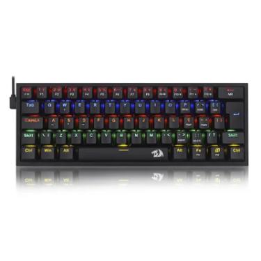 Imagem de Teclado Mecânico Gamer Redragon Fizz, Rgb, Switch Blue, Abnt 2, Preto - K617-rgb-b