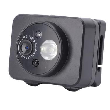 Imagem de Zopsc Câmera Montada na Cabeça, Câmera de Gravação de Vídeo 1080P Com Luz LED, Design Viva-voz, Bateria de Longa Duração, Vestível, para Atividades Ao Ar Livre, Ciclismo (Sem cartão de memória)