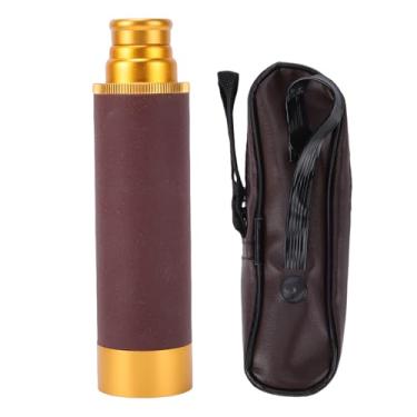 Imagem de Naroote Telescópio Monocular Com Zoom de Alta Definição 25x30 Telescópio Portátil Retrátil de Latão para Caminhadas Ao Ar Livre, Acampamento, Observação de Pássaros, Viagens