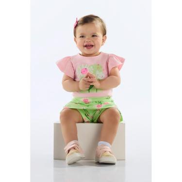 Imagem de Conjunto Blusa e Short-Saia Bebê Quimby-Feminino