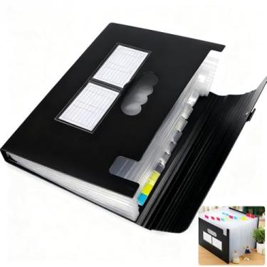 Imagem de Pasta de Gerenciador de Arquivos, Gerenciador de Arquivos Acordeão, com 13 Divisórias Organizadora, Documentos Sanfonada Multiuso, Pasta Organizadora Documentos A4