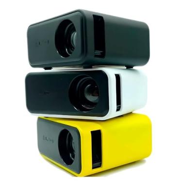 Imagem de Genérico, Mini Projetor Portátil LED USB Micro SD Controle Remoto Bivolt 1080P Full HD 1200 Lúmens