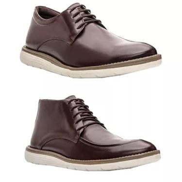 Imagem de Kit Sapato Social Masculino em Couro Legítimo, Confortável, Palmilha Ortopédica (Marrom/Marrom, BR, Adulto, Numérico, 37)