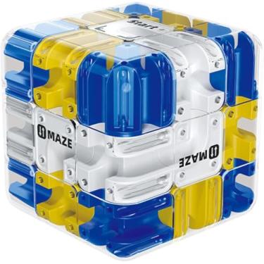 Imagem de Large Labyrinth 3D Puzzles Maze Cube - Engaging Brain Teaser - 3D Maze Ball, Rubik Race Game, Improve Spatial Recognition, Relieve Stress (Blue)