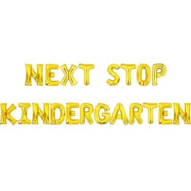 Imagem de Jollyboom Pre-K Graduation Decorations, Next Stop Kindergarten Foil Balloons for Class of 2026 Congrats Grad Pre-Kindergarten Preschool Graduation Decorations