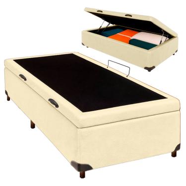 Imagem de Cama Box Bau Solteiro Blindado Nature Begetiza 78x188