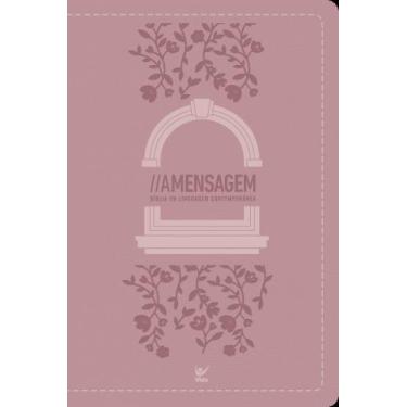 Imagem de Bíblia A Mensagem Letra Gigante Rosa - Bíblia Em Linguagem Contemporân