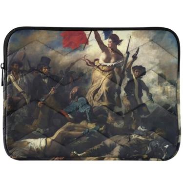 Imagem de Capa protetora para laptop Delacroix com pintura francesa personalizada Liberty para MacBook Pro de 13 polegadas, acessórios de computador, bolsa universal de 13 a 14 polegadas