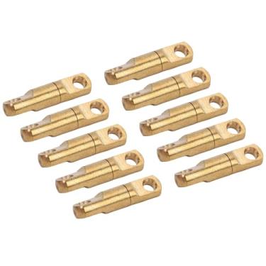 Imagem de Brrnoo Fivela de Corda Giratória de Latão de 20 Unidades, Prendedor Universal Sólido de 4 Mm Com Acabamento à Prova de Oxidação Galvanizado, para Bolsa de Roupas, Rede de Sapato,