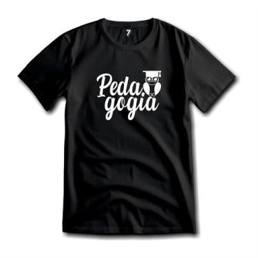 Imagem de Camiseta Pedagogia Algodão Premium Preta Ou Branca - Sete Sete Esporte