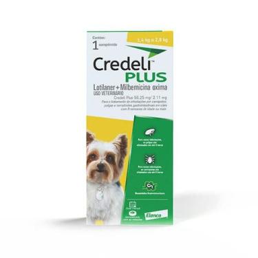 Imagem de Credeli Plus Antipulgas Carrapatos e Vermes Cães 1,4 a 2,8kg Elanco 1 