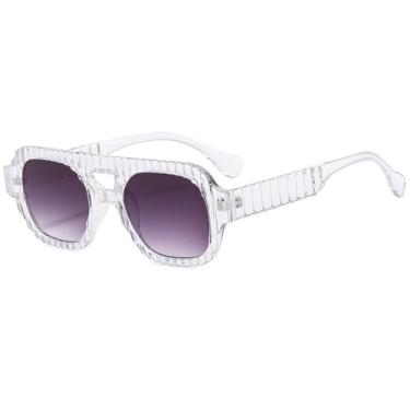 Imagem de Óculos de Sol Femininos e Masculinos Candy Colors com Ponte Dupla e Proteção UV400 para Esportes ao Ar Livre, Corrida e Ciclismo, Lentes Transparentes Degradê Chá
