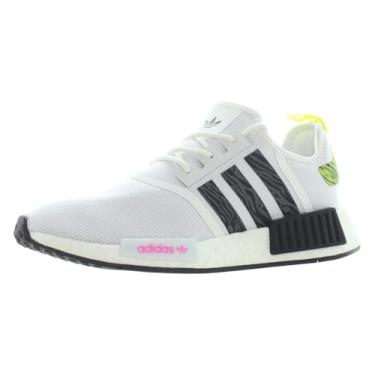 Imagem de adidas Tênis feminino NMD_r1's, Calçado branco/preto central/amarelo solar-off-white, 38