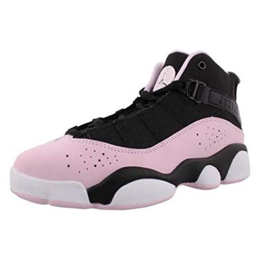 Imagem de Jordan 6 anéis para crianças pequenas, preto/rosa espuma-antracite (323431 006), Preto/Rosa Espuma Antracite, 1.5 Little Kid