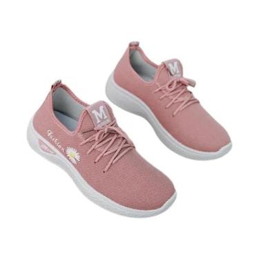 Imagem de Tênis Casuais Femininos Leves E Respiráveis Com Sola Macia E Confortáv