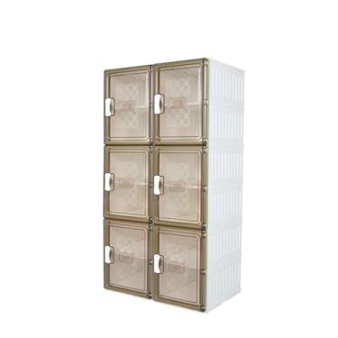 Imagem de Organizador de sapatos transparente dobrável caixa de sapatos de plástico espesso armazenamento de sapatos bola economia de espaço armário de sapatos armário de sapatos (tamanho: pequeno) (uma cor ys