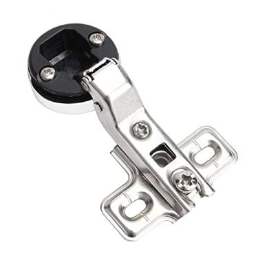 Imagem de 1 dobradiça de porta, usada para armários de cozinha, portas de vidro domésticas, armários de vinho, ferragens domésticas de 26 mm