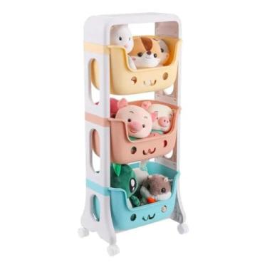 Imagem de Organizador de Brinquedos Infantil com 3 Prateleiras
