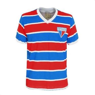 Imagem de Camisa Do Fortaleza Campeão Ce 83 Tricolor Vintage Leão Juba - Retroma