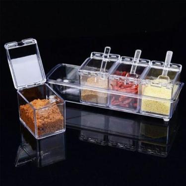 Imagem de Porta Condimentos E Temperos Crystal Seasoning Box - ReparoCell