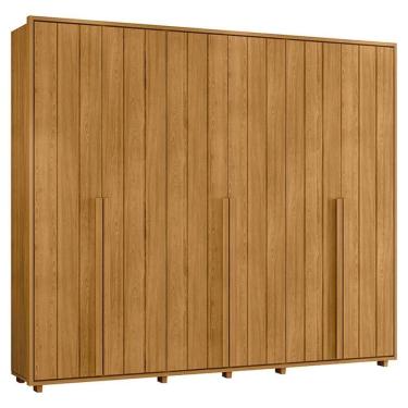 Imagem de Guarda Roupa Casal Volpi 6 Portas Mdf 278 Cm Cumaru Madetec