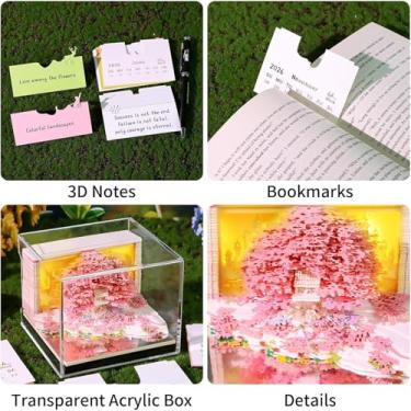 Imagem de Calendário 3D 2026 | Calendário 2026 de entalhe em papel - tema da natureza, escultura, decoração de casa e árvore, memorando de arte para férias, casa, professor, treino, escola, sala de aula