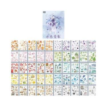 Imagem de Adesivos Decorativos Coloridos Dream Retro Vaporwave Yoofun Com 50 Pad