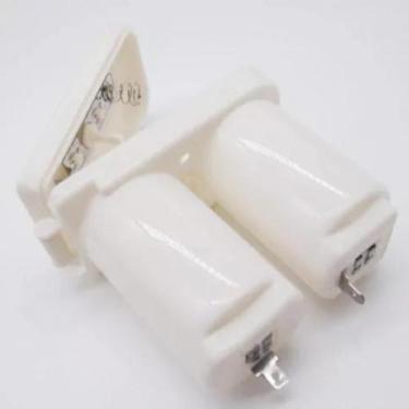 Imagem de Caixa De Pilha Para Aquecedor Universal Porta Pilha Dupla Cinzaescuro 