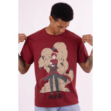 Imagem de Camiseta Naruto Gaara - Piticas, 10, Vinho, Menino