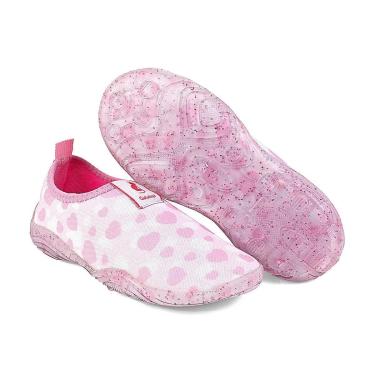Imagem de Tênis Esportivo Infantil Antiderrapante Menina Com Bolsa Rosa/Coração Mz Shoes-Feminino