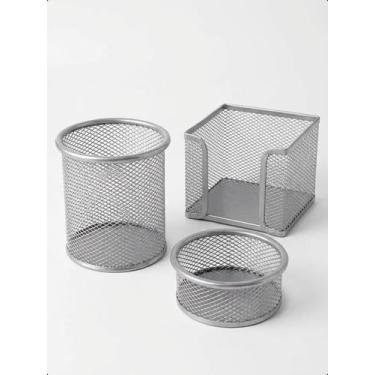 Imagem de Kit Organizador Mesa Escritório 3 Peças Home Office Aramado - Klizz, P