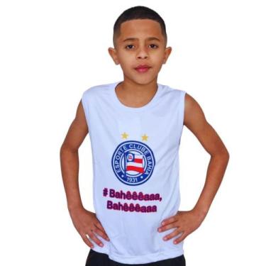 Imagem de Camiseta Infantil Bahia Regata Oficial, Tam 2