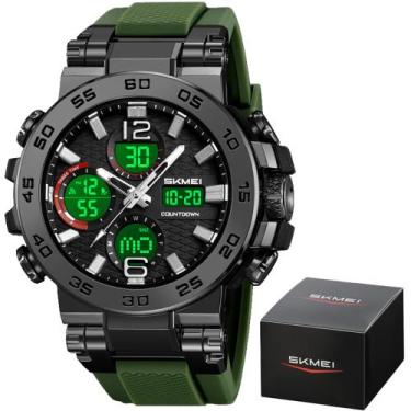 Imagem de Relógio Masculino Skmei 2499 Á Prova D'água 50m Esporte Digital, Verde