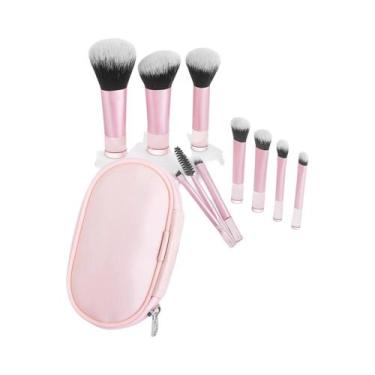 Imagem de Conjunto De 10 Pincéis De Maquiagem Mini Com Bolsa, Conjunto Profissio