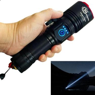 Imagem de Lanterna Led Foco Ajustável Corpo Alumínio Mega Nigth Premável Pesca T