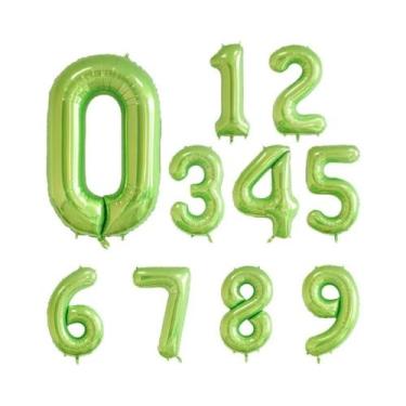 Imagem de Balões De Hélio De Folha Metálica Grandes De 40 Polegadas Números 0-9 
