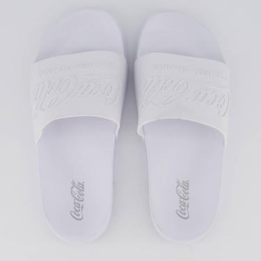 Imagem de Chinelo Coca Cola Slide Coke Bold Branco-Masculino