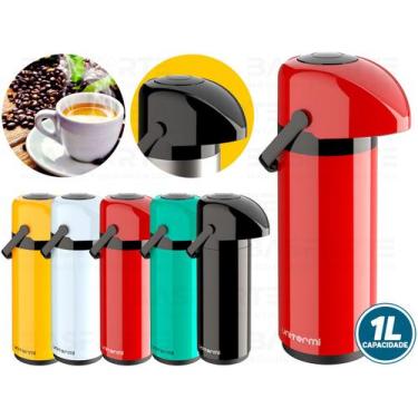 Imagem de Garrafa Térmica Verona 1 Litro Unitermi, Vermelho