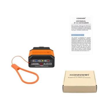 Imagem de Scanner OBD2 Bluetooth 5.0 Konnwei ELM327 V1.5 Ferramenta De Diagnósti