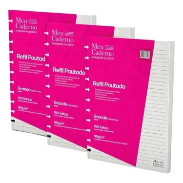 Imagem de Refil Caderno Inteligente 200x275mm 11 Furos Pautado Pratico - Congrat