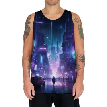 Imagem de Camiseta Regata Cidade Futurística Cyber City Future 3 - Kasubeck Stor